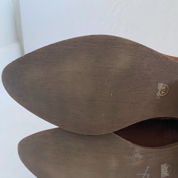 Steven by Steve Madden Brown Wayland Western Suede Boots - Picture 15 of 16